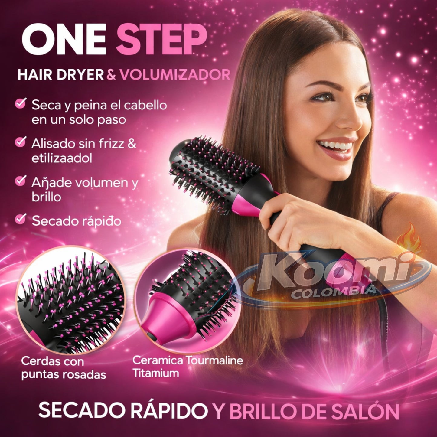 Cepillo Secador ONE STEP | Seca y Alisa en Minutos