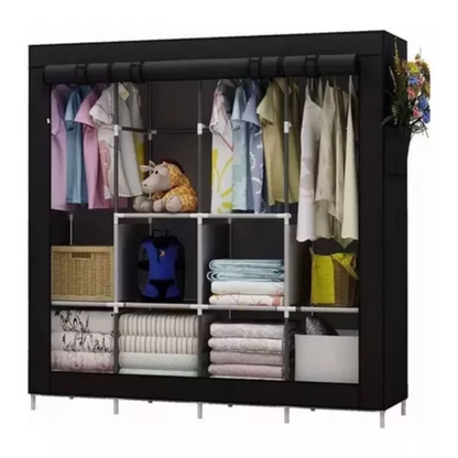 Perchero Armario 4 Cuerpos Multifuncional | Organizador de Ropa Resistente y Moderno