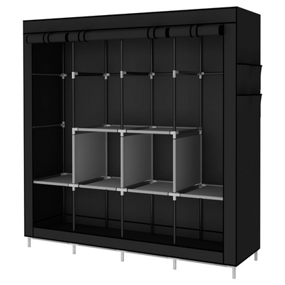 Perchero Armario 4 Cuerpos Multifuncional | Organizador de Ropa Resistente y Moderno