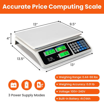 Báscula Digital 40Kg con Cálculo de Precio | Pesa Electrónica Comercial Precisa