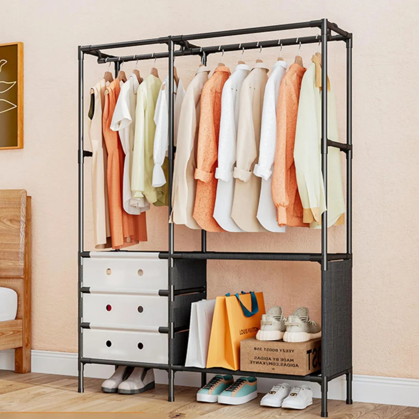 Closet de Lujo 2 Cuerpos | Armario Moderno, Amplio y Organizador de Ropa