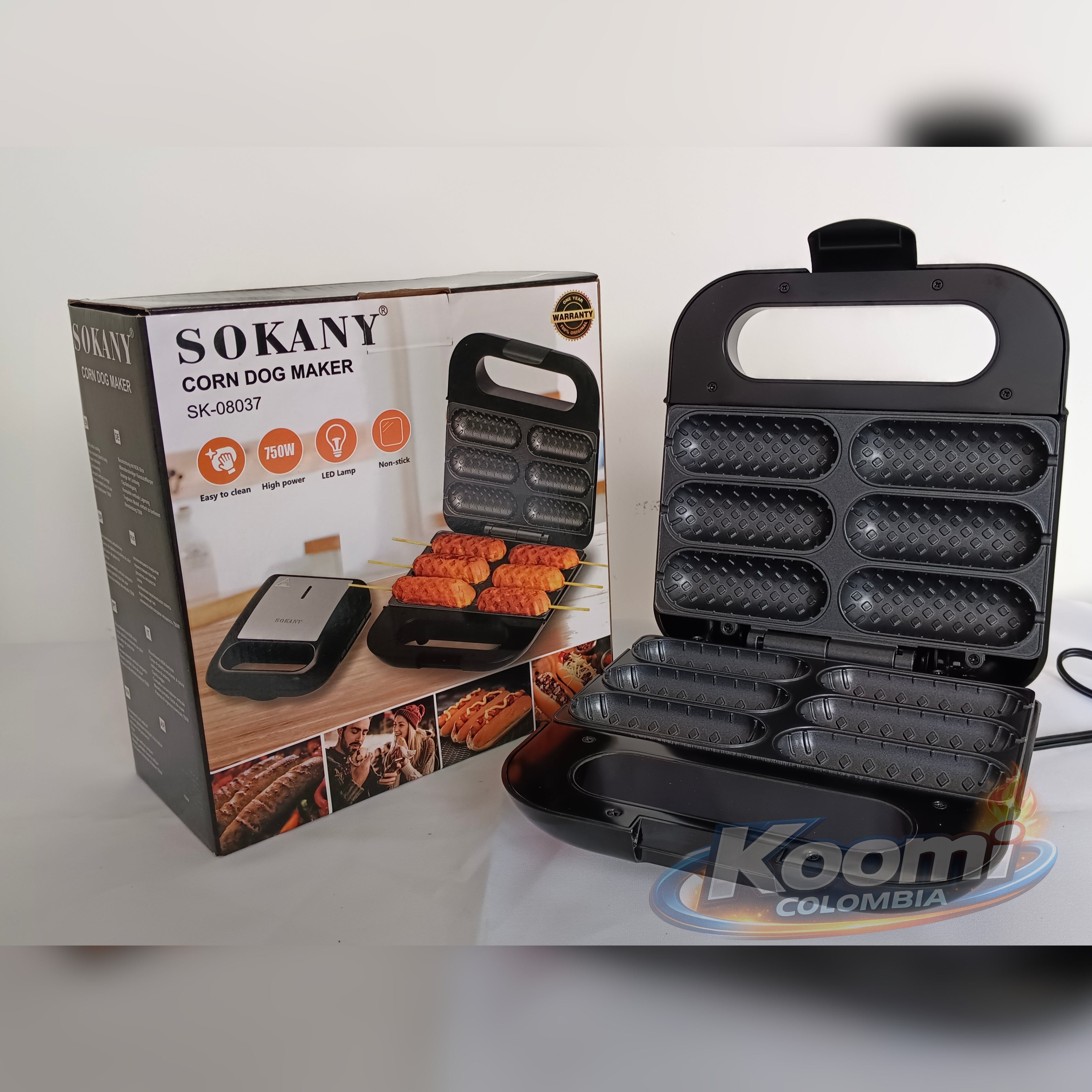 Máquina SOKANY 5 en 1 | Emprende tu Negocio de Corndogs y Gana Dinero desde Casa