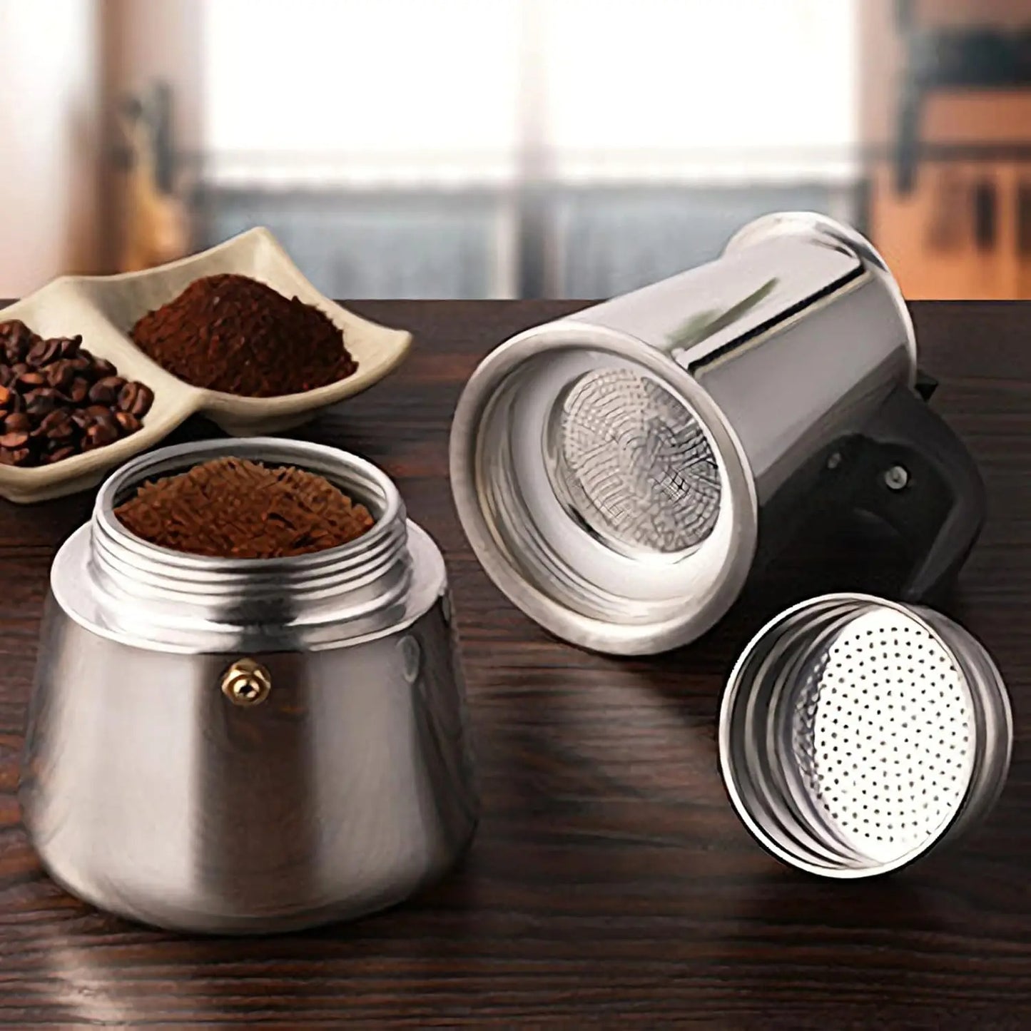Cafetera Expreso 6 Tazas | Prepara Café Intenso, Rápido y Delicioso en Casa
