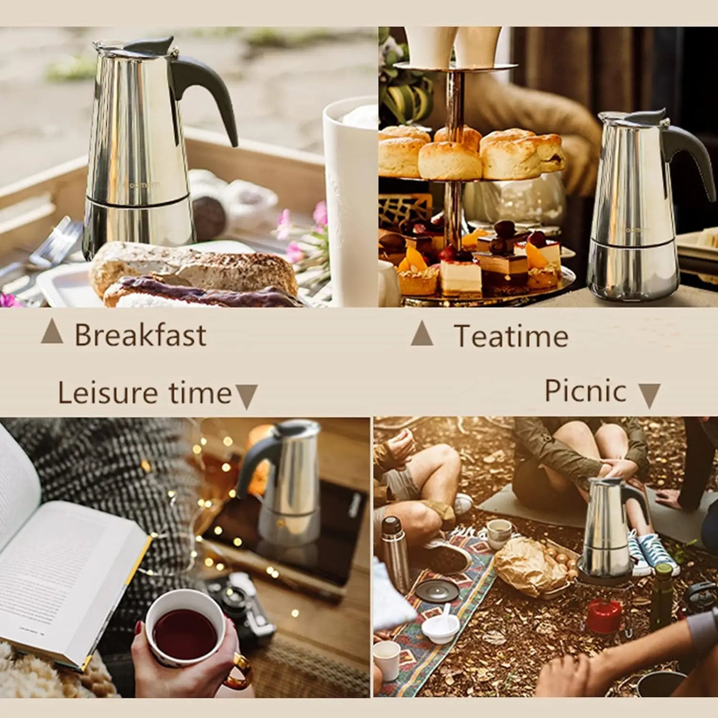 Cafetera Expreso 6 Tazas | Prepara Café Intenso, Rápido y Delicioso en Casa