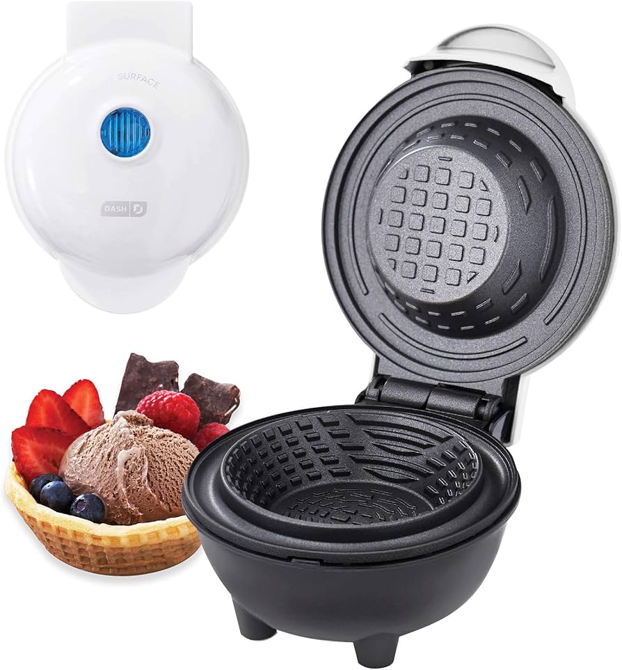 Waffle Tazones Ideal para Repostería y Negocios de Helados+Recetario.