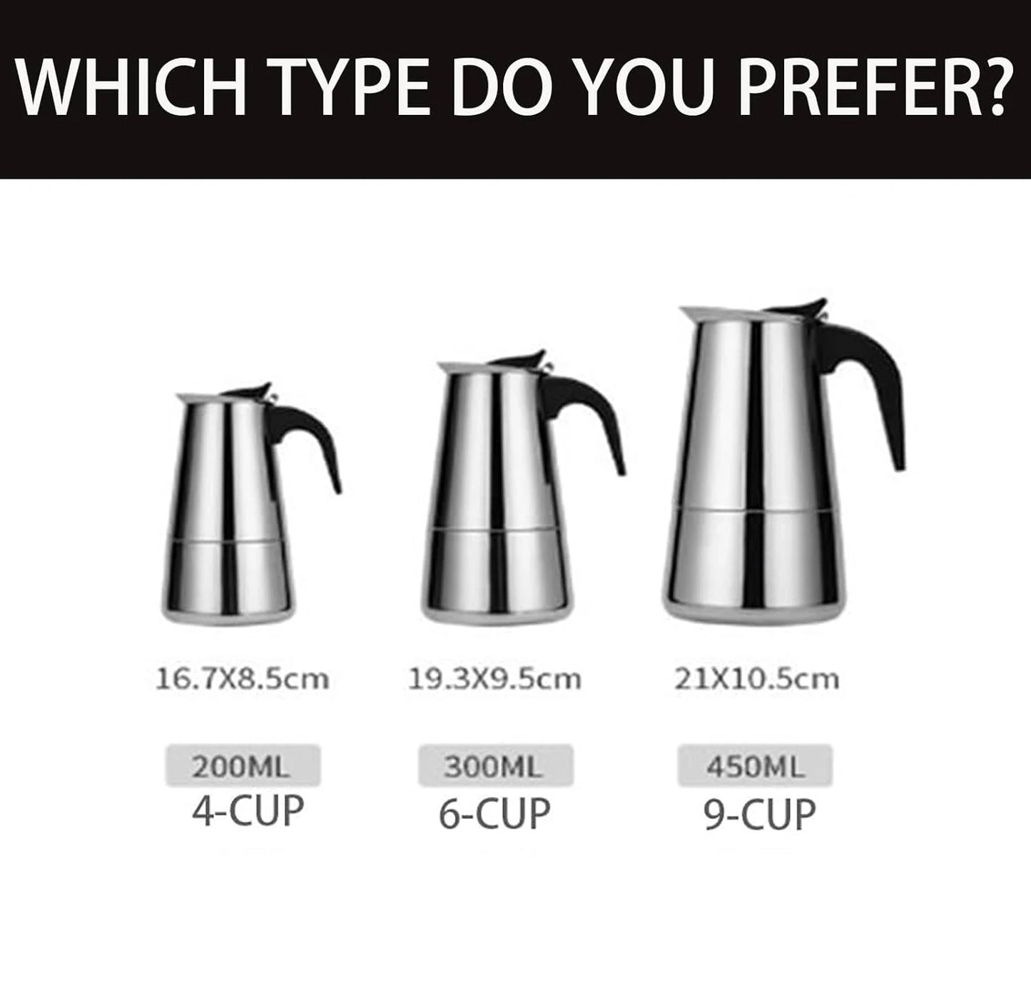 Cafetera Expreso 6 Tazas | Prepara Café Intenso, Rápido y Delicioso en Casa