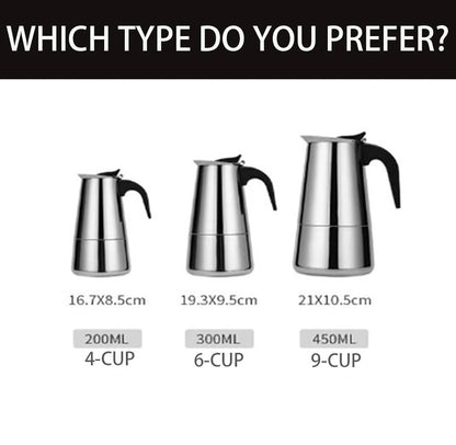 Cafetera Expreso 6 Tazas | Prepara Café Intenso, Rápido y Delicioso en Casa