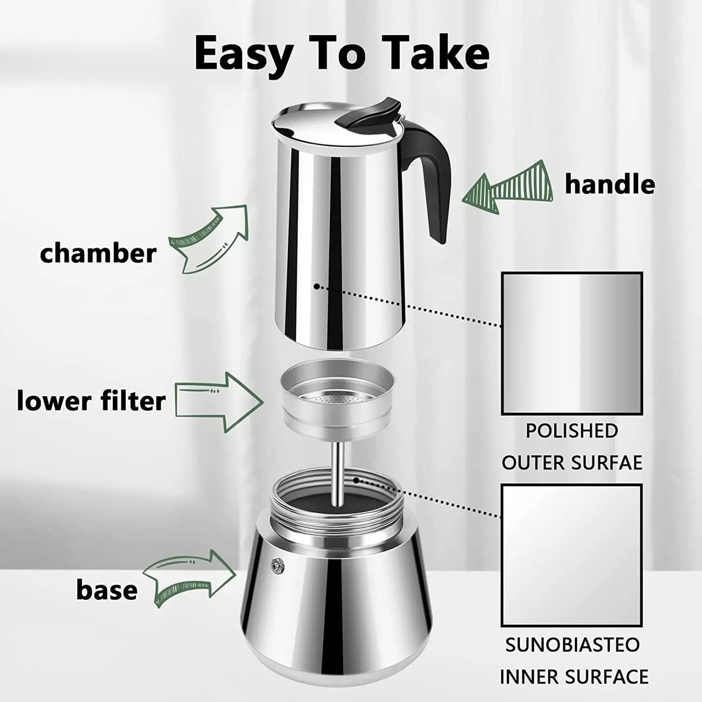 Cafetera Expreso 6 Tazas | Prepara Café Intenso, Rápido y Delicioso en Casa