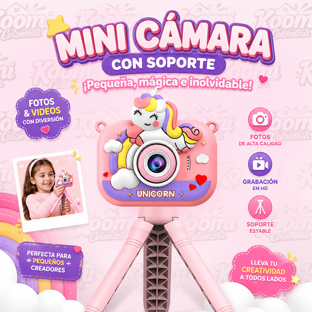 Mini Camara con Soporte