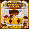 🍫 Olla Fundidora de Chocolate Doble | Fácil y Rápida.