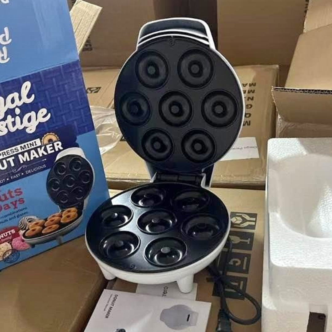 🍩 Máquina de Mini Donas 7 Puestos | Antiadherente y Rápida