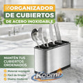 Organizador de Cubiertos de Acero Inoxidable | Cocina Ordenada y Moderna