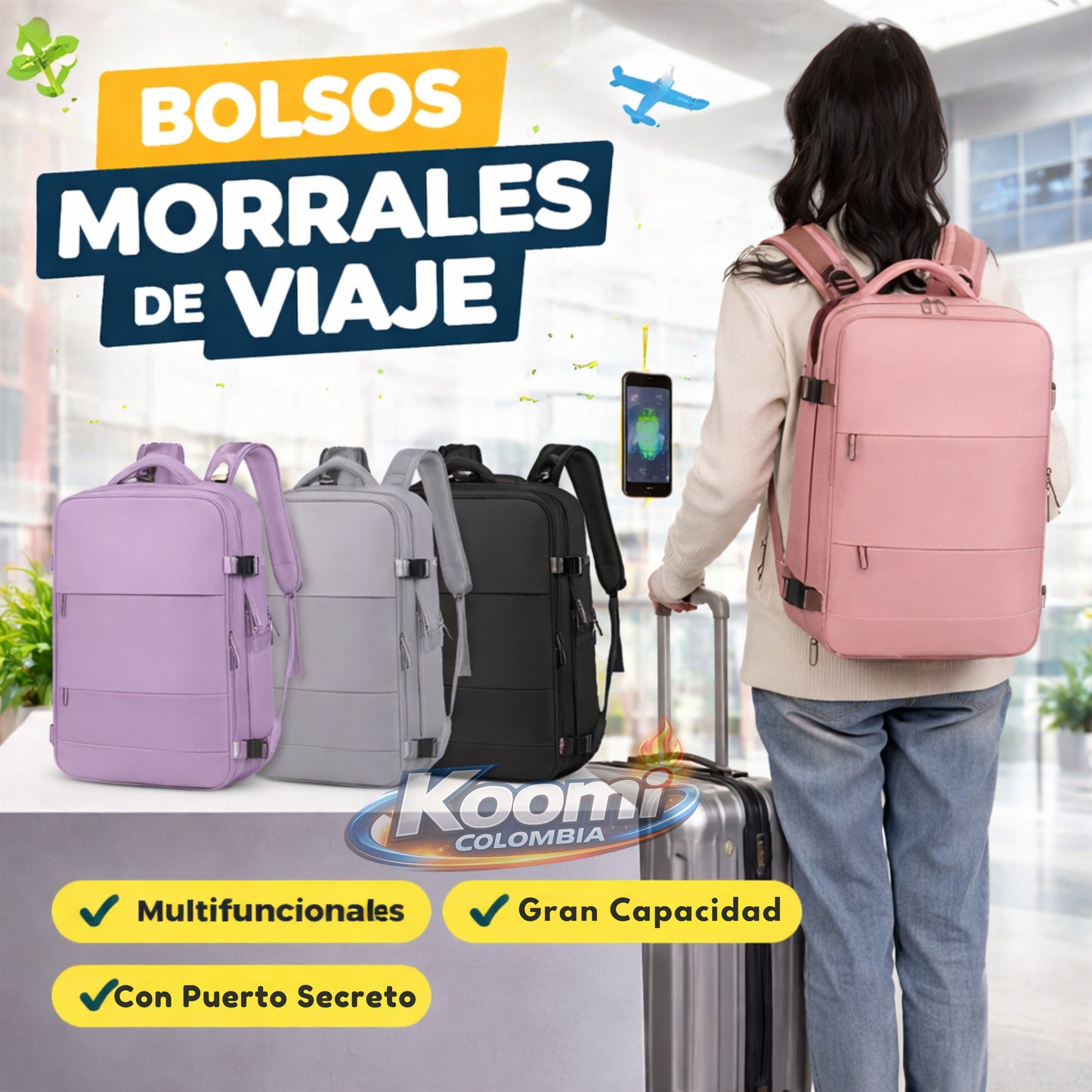 Bolso Morral Multifuncional | Cómodo, Resistente y de Gran Capacidad