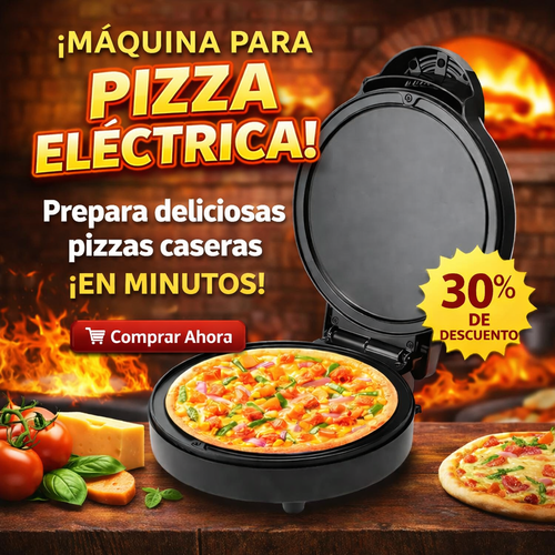 Máquina para Pizza Eléctrica | Rápida, Práctica y Antiadherente