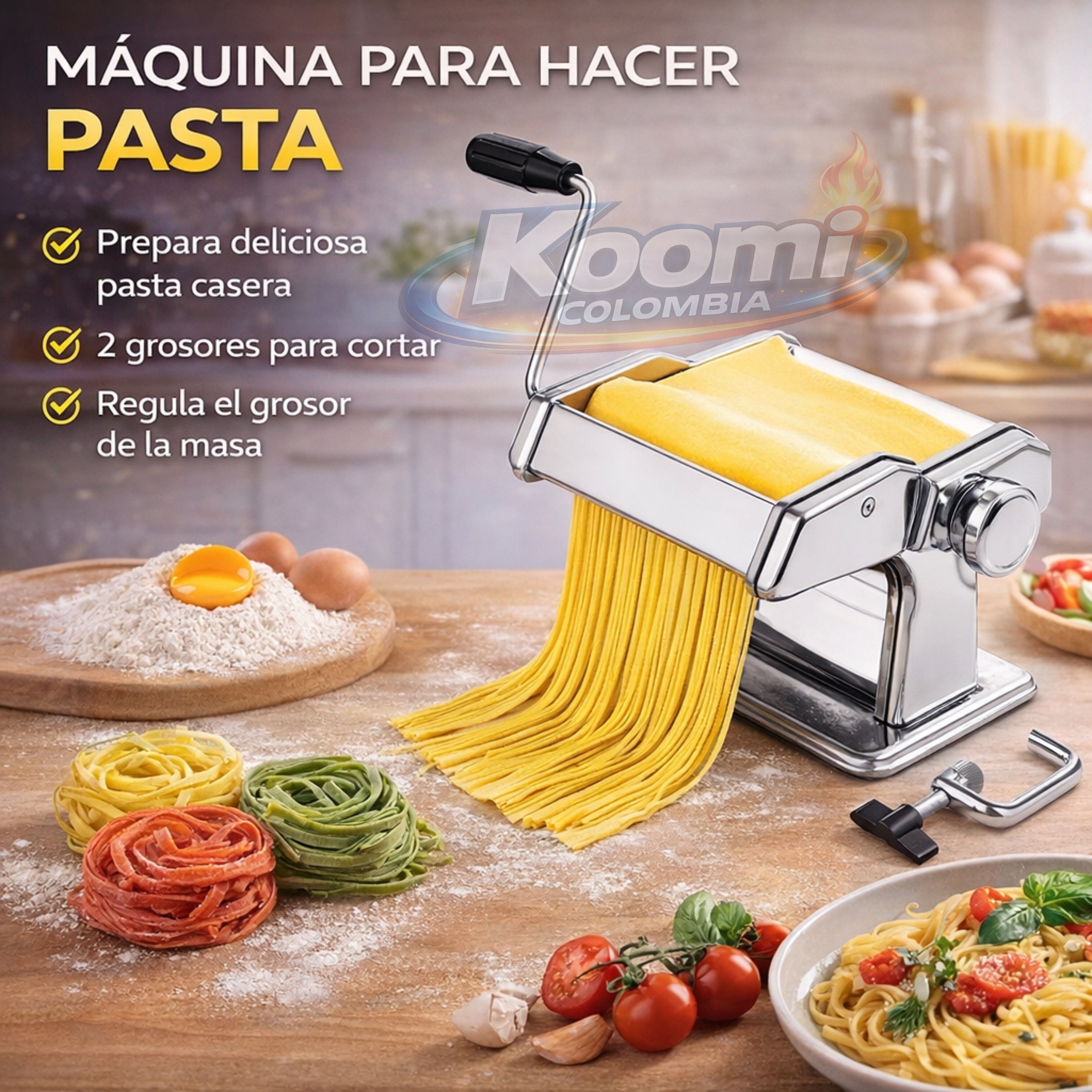 🍝 Máquina de Pasta Casera | Fresca y Lista al Instante