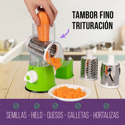 🥕 Rallador Multifuncional Slicer Express | Corta y Ralla Fácil
