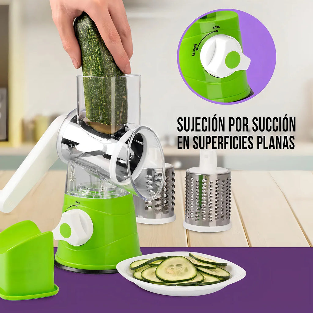 🥕 Rallador Multifuncional Slicer Express | Corta y Ralla Fácil