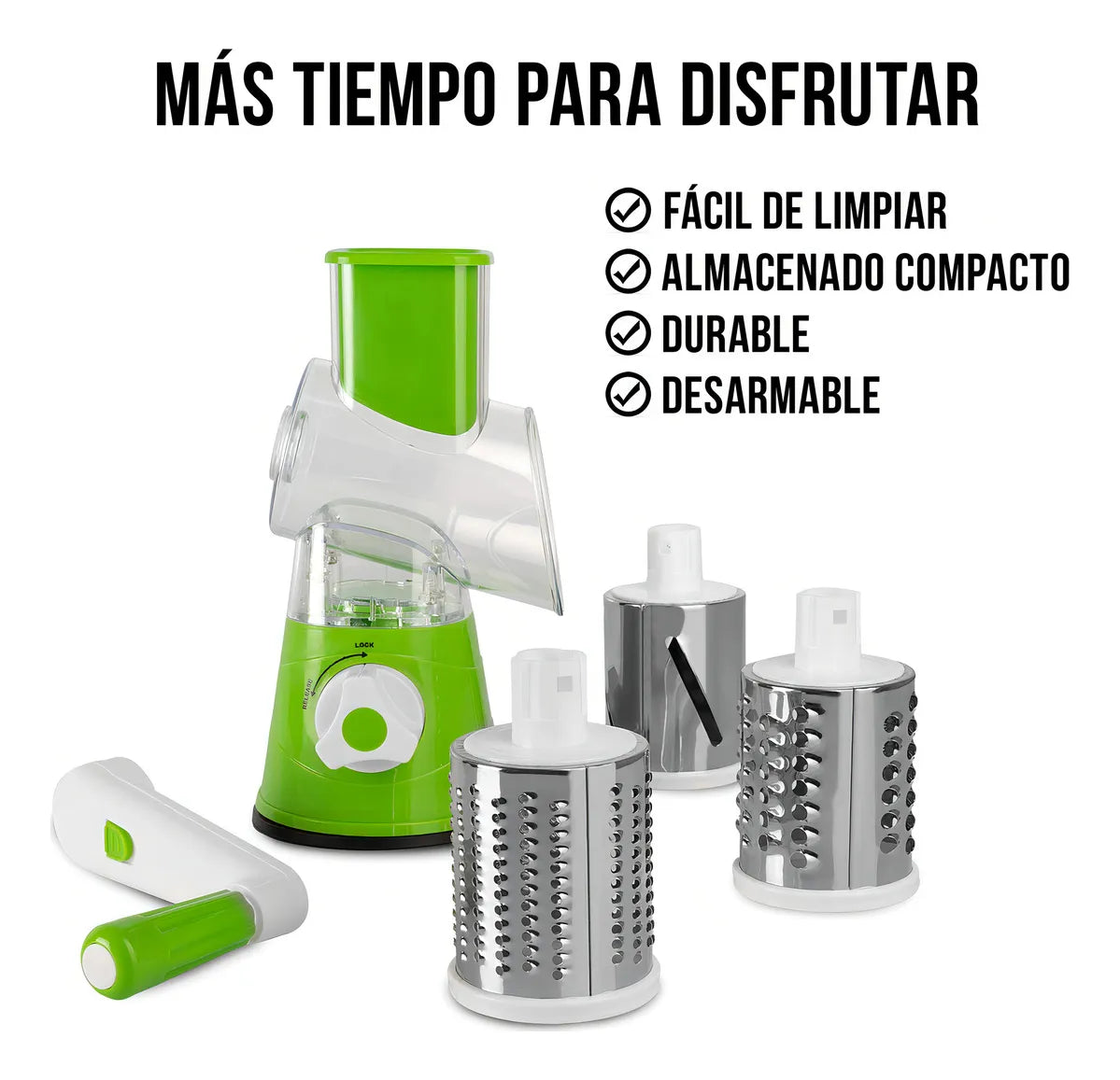 🥕 Rallador Multifuncional Slicer Express | Corta y Ralla Fácil