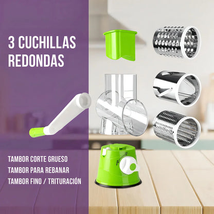 🥕 Rallador Multifuncional Slicer Express | Corta y Ralla Fácil